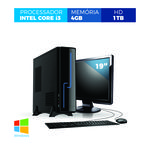 Computador Corporate Slim I3 4gb 1Tb Windows Kit Monitor 19