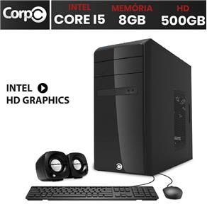 Computador Desktop CorpC Intel Core I5 3.2Ghz 8GB HD 500GB HDMI Full HD