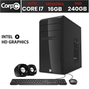 Computador Desktop CorPC Intel Core I7 16GB SSD 240GB