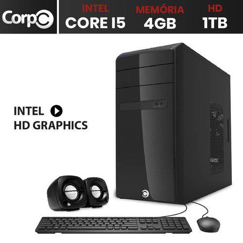Computador Desktop CorpC Line Intel Core I5 3.2Ghz 4GB HD 1TB Saída HDMI Full HD