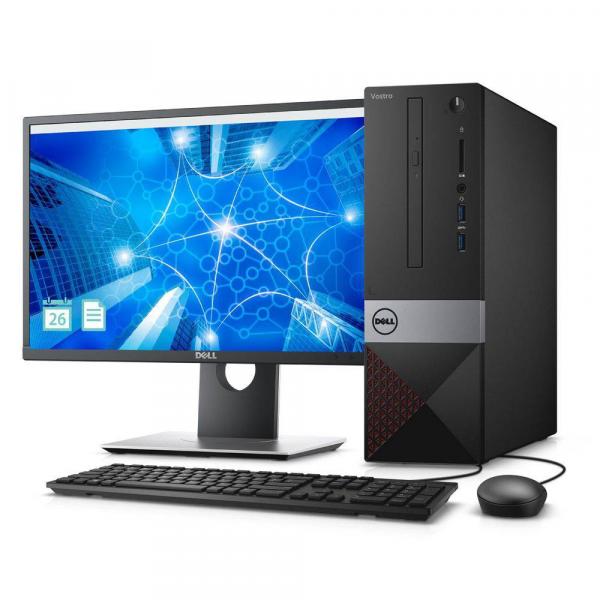 Computador Desktop Dell Intel I5-8400 8gb Ram Ssd 256gb + Monitor Teclado Mouse Usb - Windows 10 Pro
