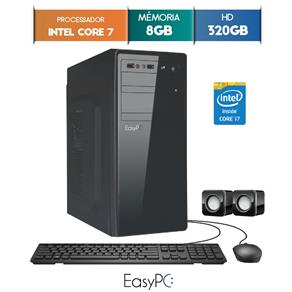 Computador Desktop Easypc Intel Core I7 8Gb Hd 320Gb