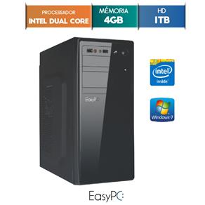 Computador Desktop Easypc Intel Dual Core 2.41 4Gb Hd 1Tb Windows 7