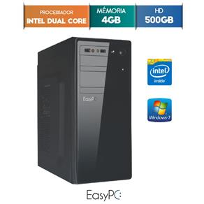 Computador Desktop Easypc Intel Dual Core 2.41 4Gb Hd 500Gb Windows 7