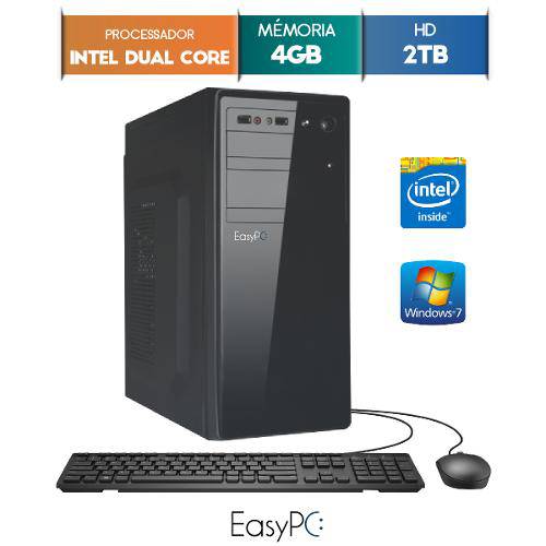 Computador Desktop Easypc Intel Dual Core 2.41 4gb Hd 2tb Windows