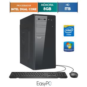 Computador Desktop Easypc Intel Dual Core 2.41 8Gb Hd 1Tb Windows 7