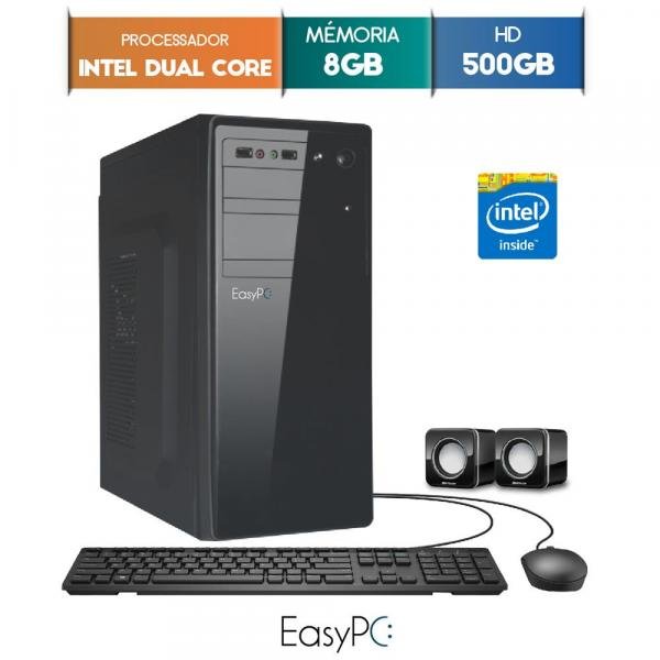 Computador Desktop EasyPC Intel Dual Core 2.41 8GB HD 500GB