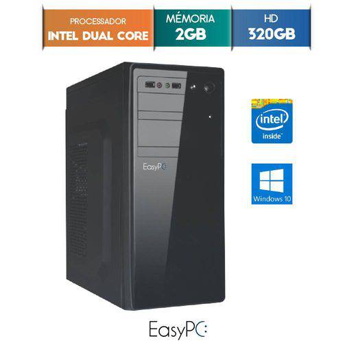 Computador Desktop Easypc Intel Dual Core 2.41 2gb Hd 320gb Windows 10