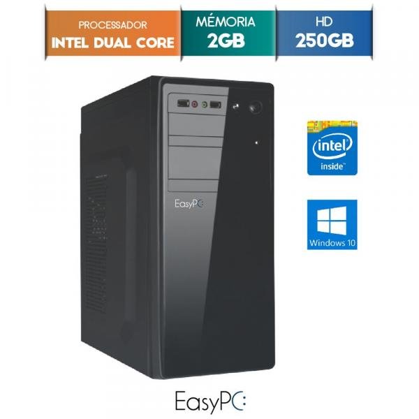 Computador Desktop EasyPC Intel Dual Core 2.41 2GB HD 250GB Windows 10