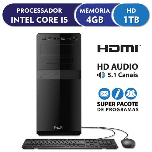 Tudo sobre 'Computador Desktop EasyPC Standard Intel Core I5 4GB HD 1TB HDMI Full HD'