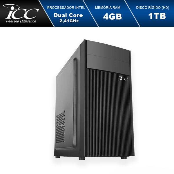 Computador Desktop ICC IV1842S Intel Dual Core 2.41ghz 4GB HD 1TB USB 3.0 HDMI FULL HD