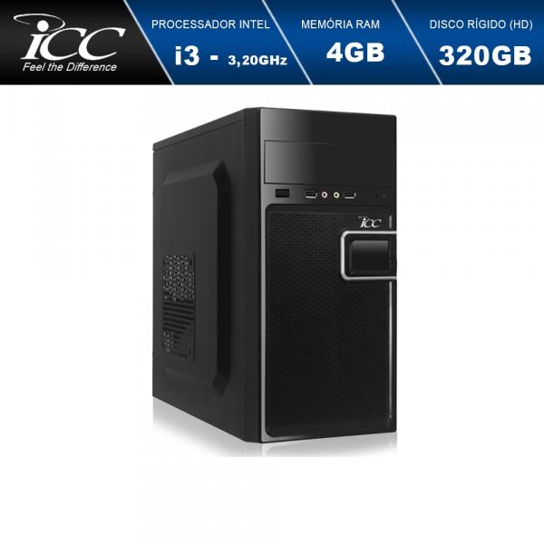 Computador Desktop ICC IV2340-3S Intel Core I3 3.20 Ghz 4gb HD 320GB