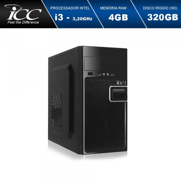 Computador Desktop ICC IV2340WS-3 Intel Core I3 3.20 Ghz 4gb HD 320GB Windows 10