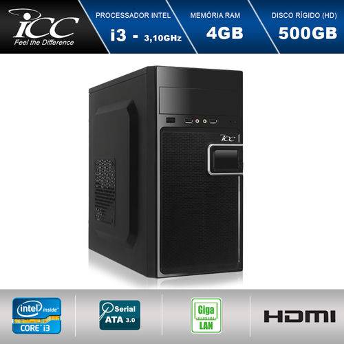 Computador Desktop ICC IV2341-S Intel Core I3 3.10 Ghz 4gb HD 500GB Linux