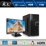 Computador Desktop Icc Iv2342sm18 Intel Core I3 3.10 Ghz 4gb HD 1tb Hdmi Full HD Monitor Led 18,5"