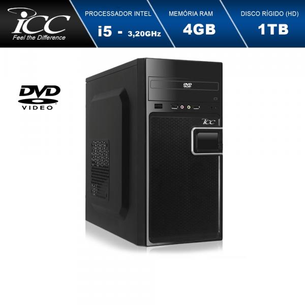 Computador Desktop ICC IV2542D Intel Core I5 3.2 Ghz 4gb HD 1 TB DVDRW