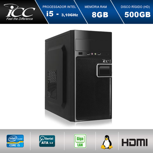 Computador Desktop Icc Iv2581s Intel Core I5 3.20 Ghz 8gb HD 500gb Hdmi Full HD