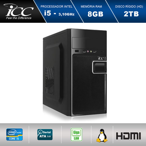 Computador Desktop Icc Iv2583s Intel Core I5 3.2 Ghz 8gb HD 2tb Full HD