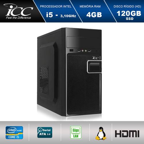 Computador Desktop Icc Vision Iv2546s Intel Core I5 3,2ghz 4gb HD 120gb Ssd Hdmi Full HD