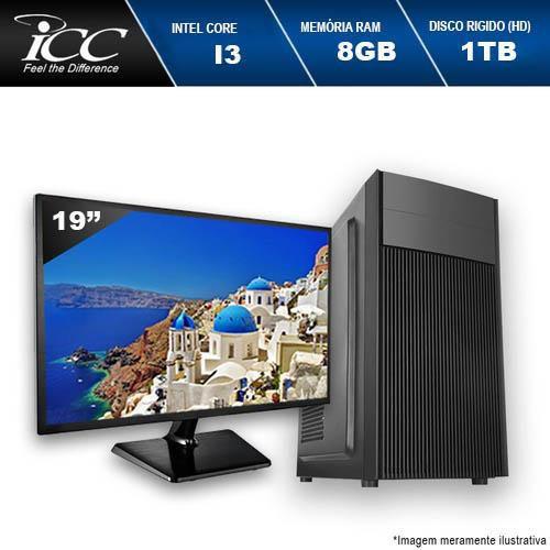 Computador Desktop ICC VISION IV2383S Intel Core I3 3.2 Gghz 8GB HD 2 TB HDMI FULL HD