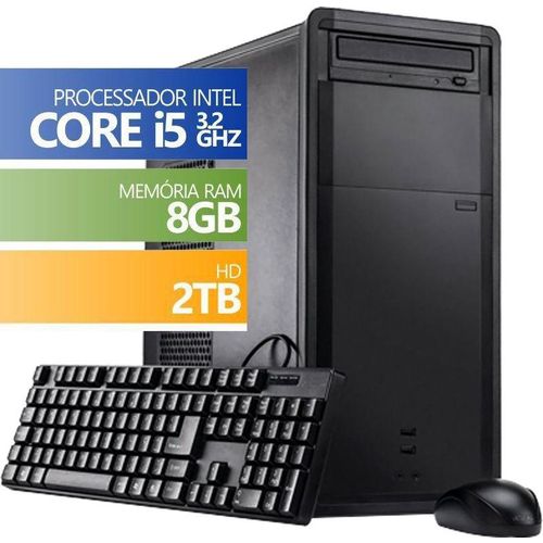 Computador Desktop Infoteclan Intel Core I5 8GB HD 2TB