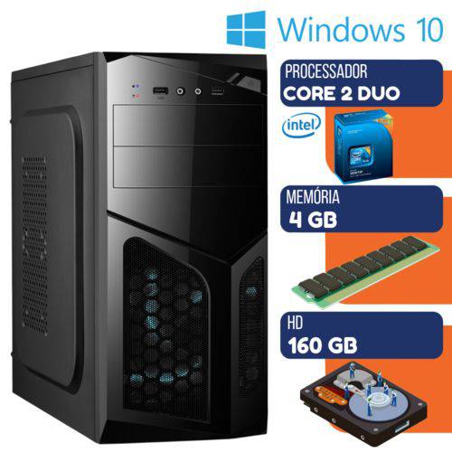 Tamanhos, Medidas e Dimensões do produto Computador Desktop Intel Core 2 Duo 4gb HD 160gb Windows 10