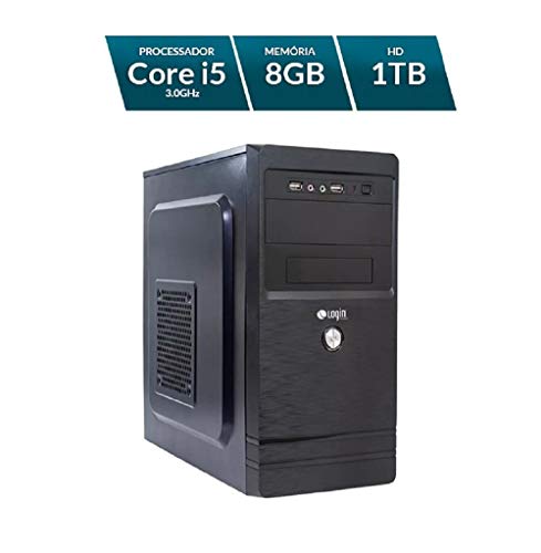 Computador Desktop Login Intel Core I5 8GB RAM 1TB HD