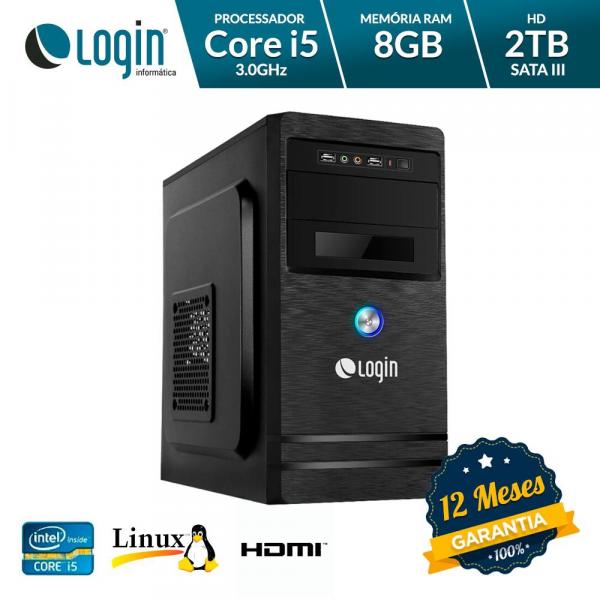 Computador Desktop Login Intel Core I5 8GB RAM 2TB HD