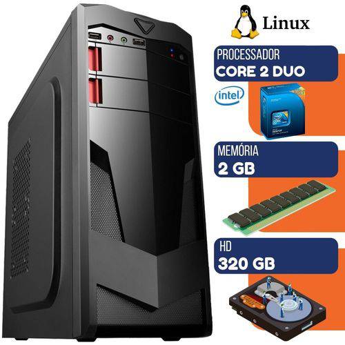 Computador Desktop Pc Ultra Intel Core 2 Duo 2gb HD 320gb Linux