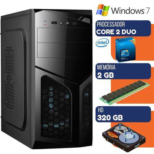 Computador Desktop Pc Ultra Intel Core 2 Duo 2gb HD 320gb Windows 7