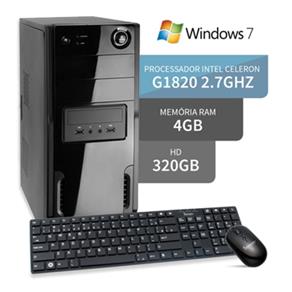 Computador Dual Core G1820 4Gb Hd 320Gb Windows 7 3Green Triumph Business Desktop
