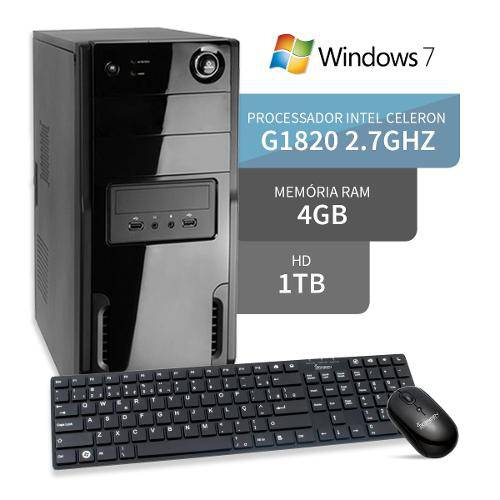 Computador Dual Core G1820 4gb Hd 1tb Windows 7 3green Triumph Business Desktop