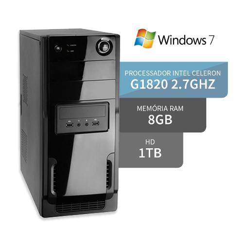 Computador Dual Core G1820 8gb Hd 1tb Windows 7 3green Triumph Business Desktop