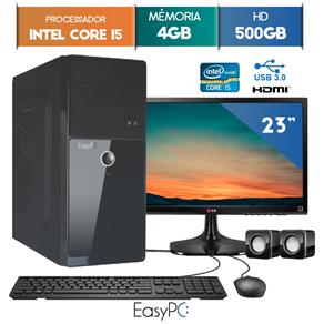 Computador EasyPC Intel Core I5 4GB 500GB Monitor 23 LG 23MP55 HQ