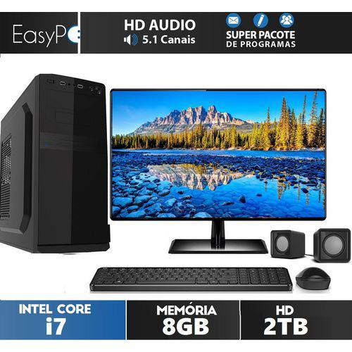 Tudo sobre 'Computador EasyPC Powered By Intel Core I7 8GB HD 2TB Monitor 19.5 LED Saída HDMI'