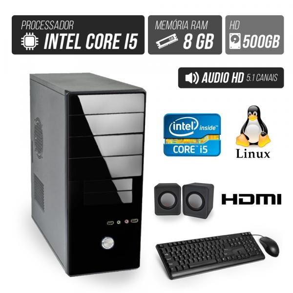Computador Flex Computer Advanced I Intel Core I5 8GB DDR3 500GB HDMI Áudio 5,1