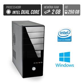 Computador Flex Computer Starter Intel Dual Core 2Gb Hd 250Gb Áudio 5,1 Windows