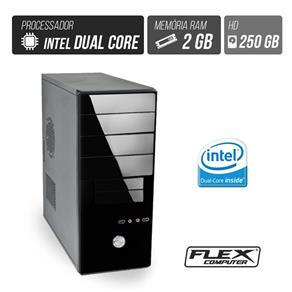 Computador Flex Computer Starter Intel Dual Core 2Gb Hd 250Gb Áudio 5,1