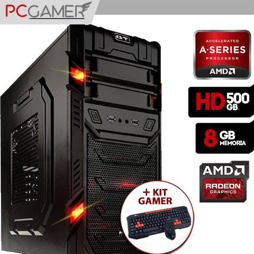 Tudo sobre 'Computador Gamer Aerocool AMD 7300, Radeon HD 8470D, 500GB HD, 8GB Ram + Kit Gamer'