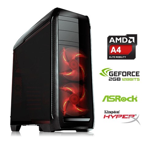 Computador Gamer Amd A4 4000 4GB Hyperx HD 320GB Gt 420 3GREEN Titan