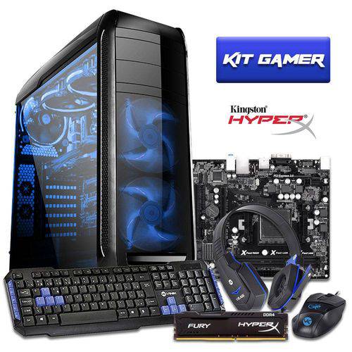 Computador Gamer Amd Fx4300 4gb Hyperx Hd 500gb R7 360 500w 78lmt 3green Titan