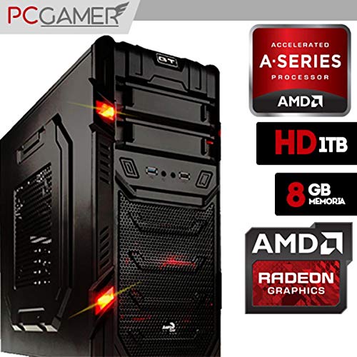 Computador Gamer Gt Amd A6 7400k, 8gb Ram, Radeon R5, 1tb