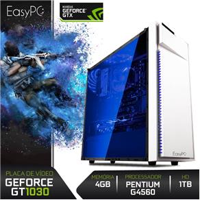 Computador Gamer LightPlay Intel Pentium G4560 4GB (GeForce GT 1030 2GB) 1TB HDMI DVI 500W EasyPC