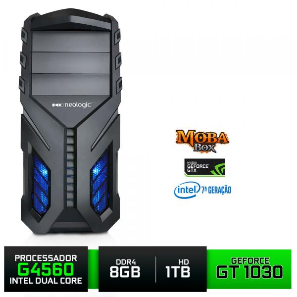 Computador Gamer Neologic Moba Box Dual Core G4560 Gt1030 8Gb 1Tb Nli80147