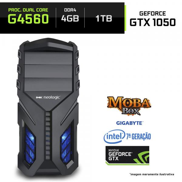 Computador Gamer Neologic Moba Box Dual Core G4560 Gtx1050 4Gb 1Tb - Nli80033