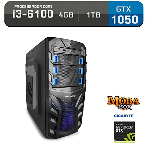 Computador Gamer Neologic Moba Box NLI57804 Intel Core I3-6100 4GB (GeForce GTX 1050 2GB) 1TB