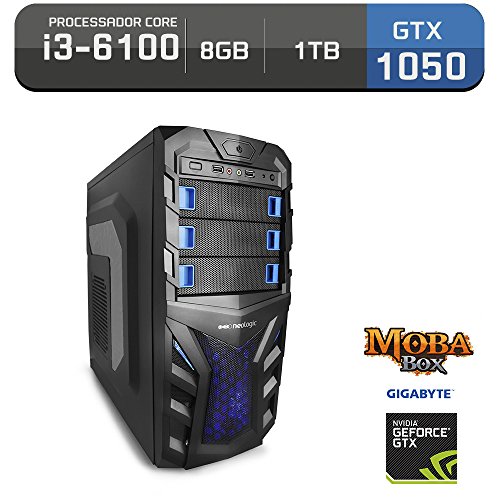 Computador Gamer Neologic Moba Box NLI57809 Intel Core I3-6100 8GB (GeForce GTX 1050 2GB) 1TB