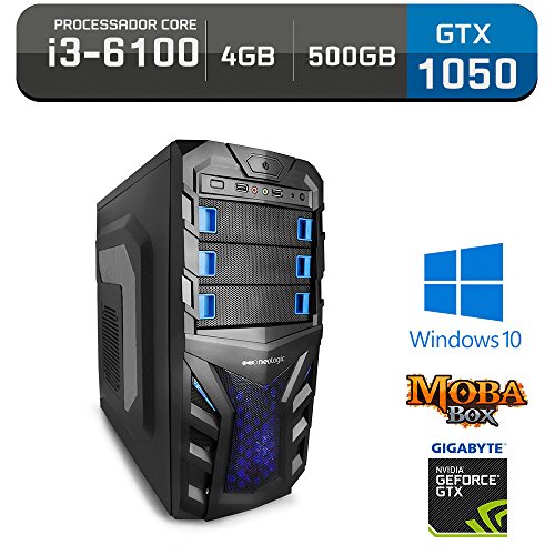 Computador Gamer Neologic Moba Box NLI60020 Intel Core I3-6100 4GB (GeForce GTX 1050 2GB) 500GB Windows 10