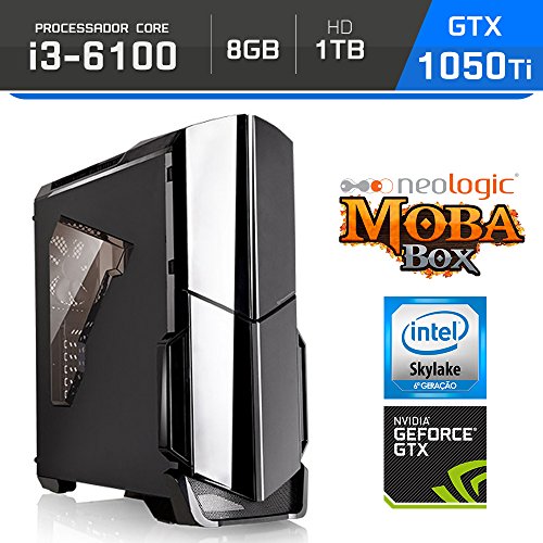 Computador Gamer Neologic Moba Box NLI64464 Intel Core I3-6100 8GB (GeForce GTX 1050Ti 4GB) 1TB