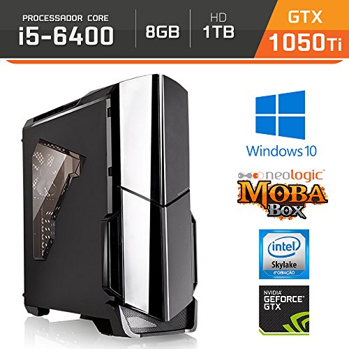Computador Gamer Neologic Moba Box NLI64488 Intel Core I5-6400 8GB (GeForce GTX 1050Ti 4GB) 1TB Windows 10